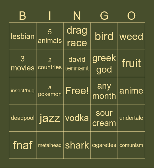 infinite craft bingo Card