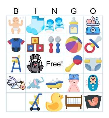 BABY SHOWER - SAUL Bingo Card