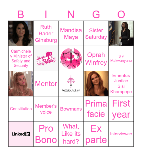 WOMEN IN LAW Bingo Card