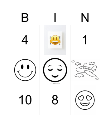 Bingo feelings 1 Bingo Card