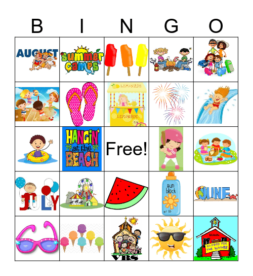 Summer BINGO Card