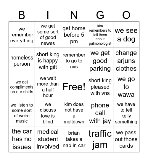 Welcome to Miami Bingo Card