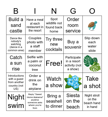 Dominican Republic BINGO Card