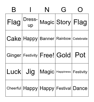 Saint Patrick's day Super Bingo! Bingo Card