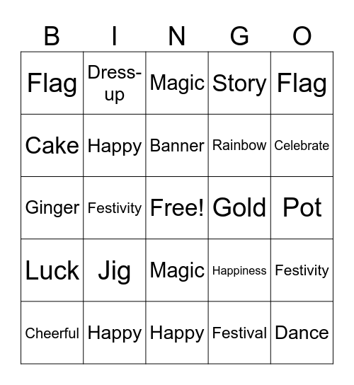 Saint Patrick's day Super Bingo! Bingo Card