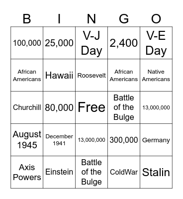 Bingo Card