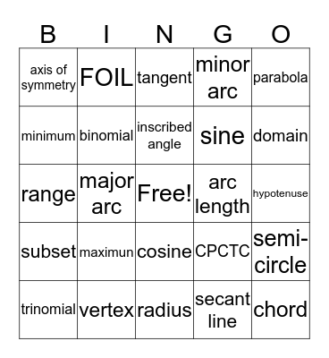 It's Bingo Time Bingo Card