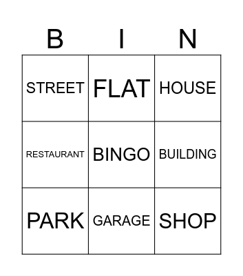 UNIT 4 Bingo Card