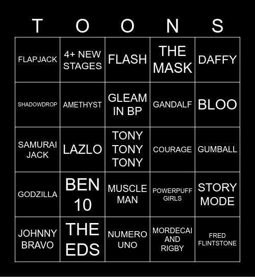 MVS Bingo Card