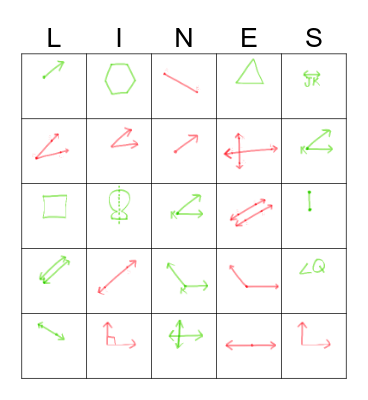 GEOMETRY BINGO Card