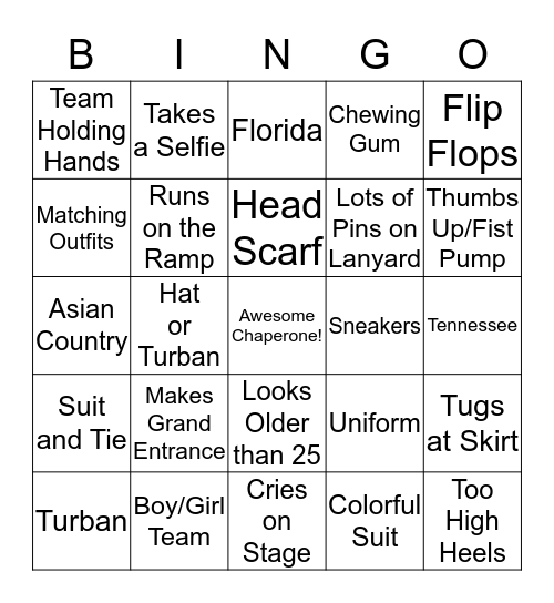 2017 ISEF Special Awards Bingo Card