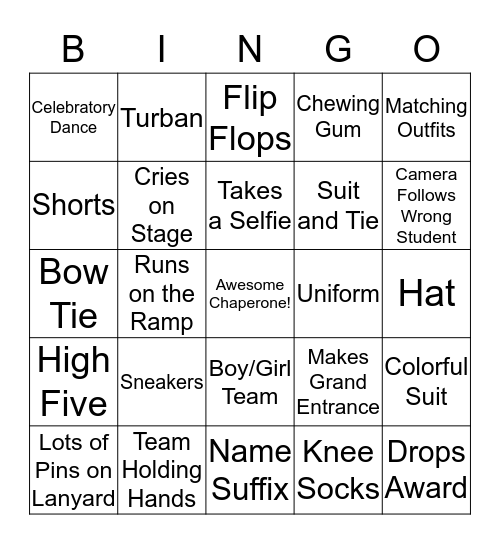 2017 ISEF Grand Awards Bingo Card