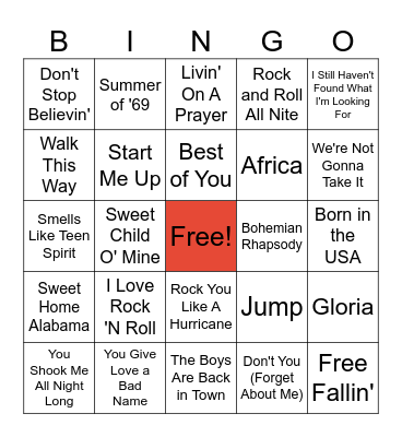 POLO RIDGE MUSIC BINGO! Bingo Card