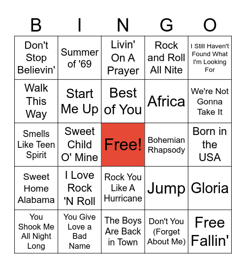 POLO RIDGE MUSIC BINGO! Bingo Card