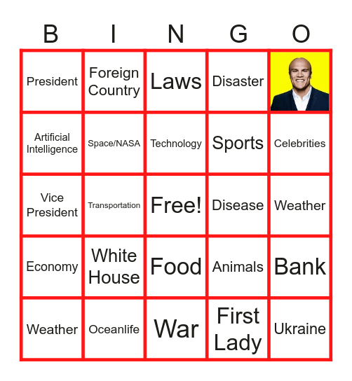 CNN 10 Bingo Card