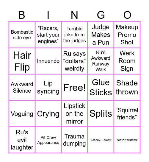 Shantay, you play Bingo Card