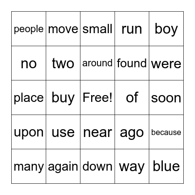 Wonders Units 1, 2, 3, and 4 Bingo Card