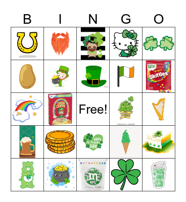 St. Patricks Bingo Card