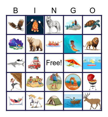 Adventure Bingo Card