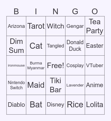 Hello Batty Infinite Craft Bingo Card