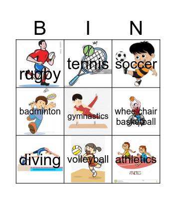 Sports Bingo Card