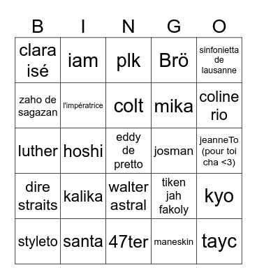 paleo 2024 eti Bingo Card