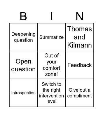 Ormit bingo Card