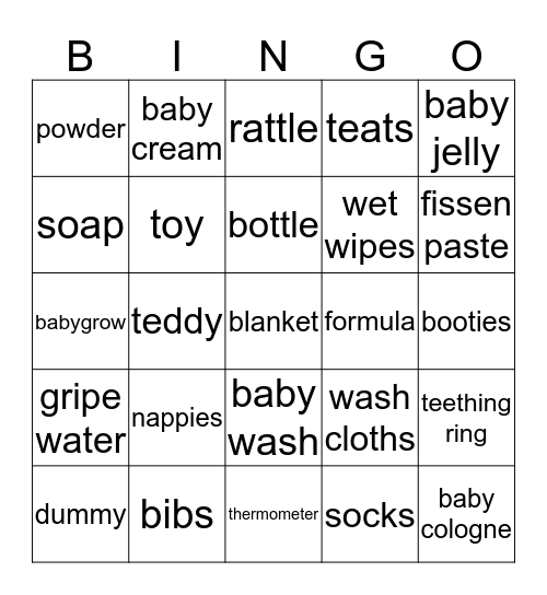 Justine's Superhero Babyshower Bingo! Bingo Card