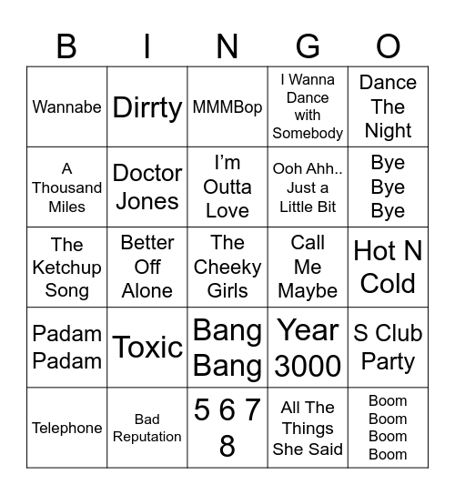 Beverly's Bingo Card