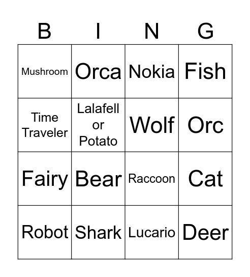 Bingo Card