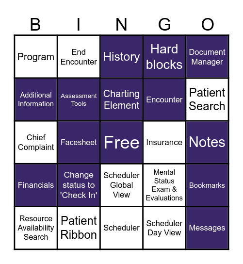 InSync Platform Overview Bingo Card