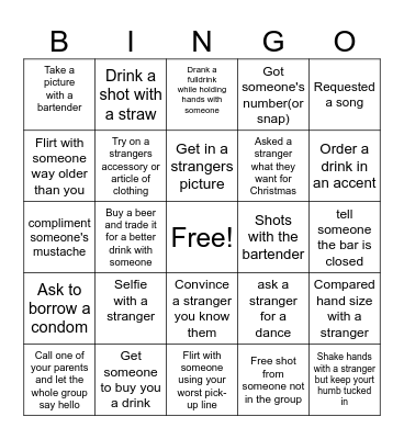 Kneipentour Bingo Card