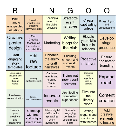 DOMAIN BINGO Card