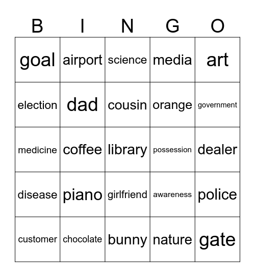 infinite craft Bingo Card