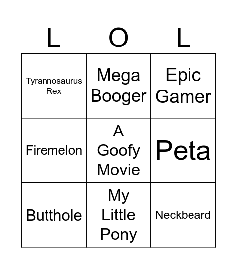 InfiniteCraft Bingo Card