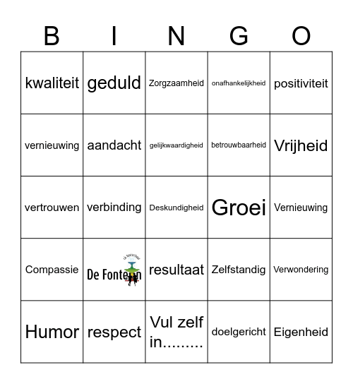Basisschool De Fontein Tour de Lijn 83 2024 Bingo Card
