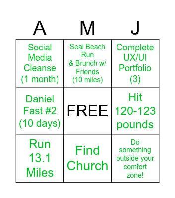 2nd QTR 2024 Bingo Card