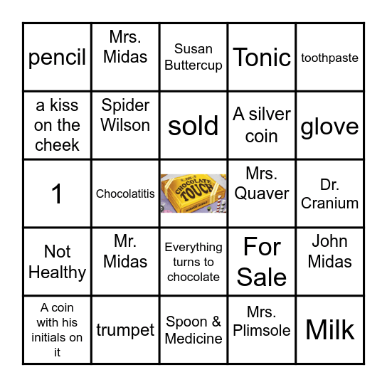 Chocolate Touch BINGO Card