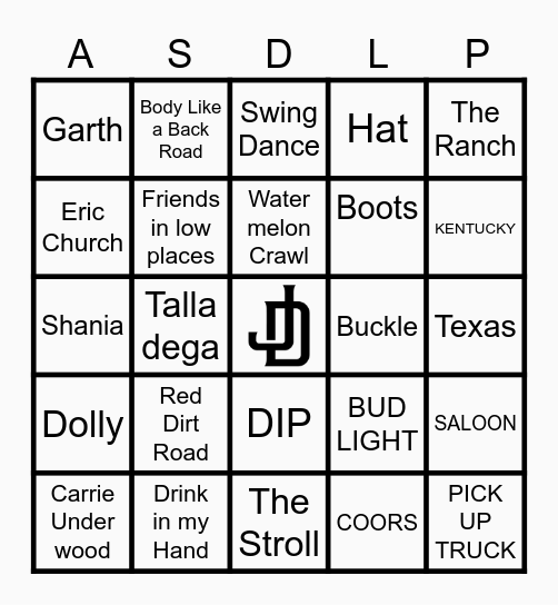A Bingo Card