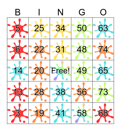 Art Bingo Card