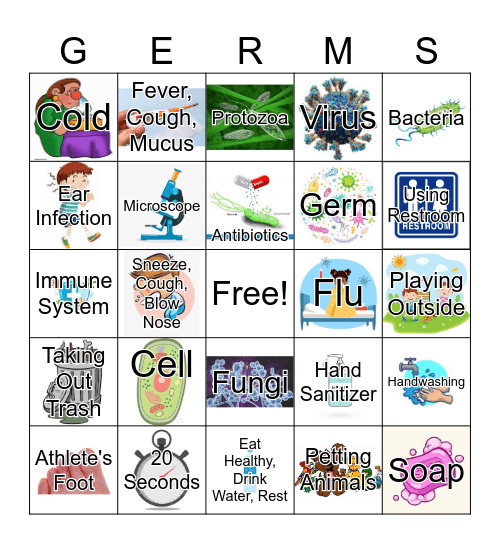 GERM BINGO Card