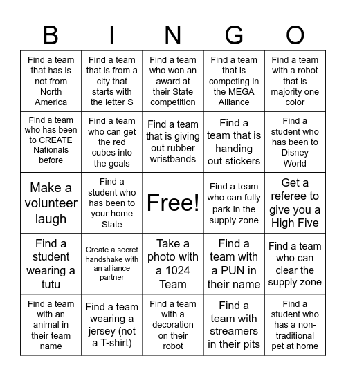 Nationals 2024 - Gearcats 1024 Bingo Card