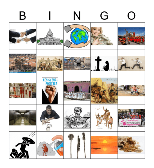 La gente indígena Bingo Card