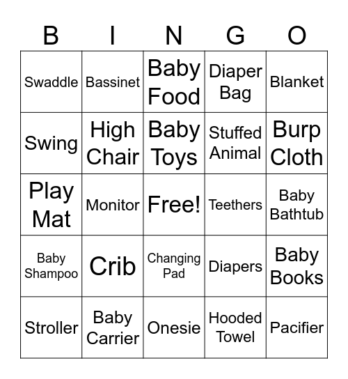 BABY RICHEY BINGO Card