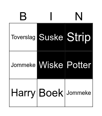 Boeken Bingo Card
