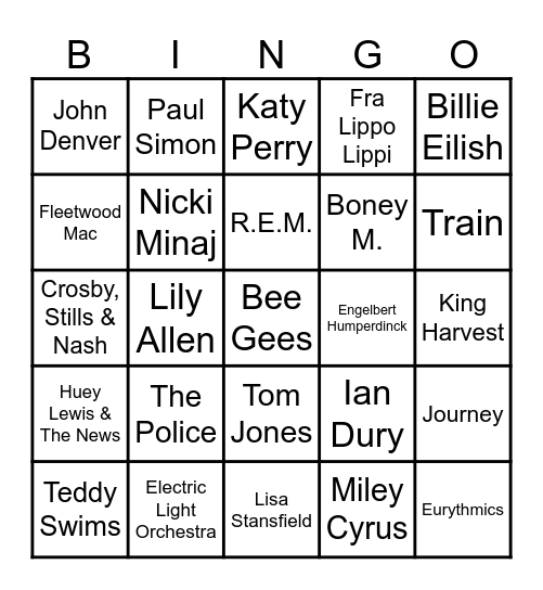 🔔Bingo 61🔔 Bingo Card