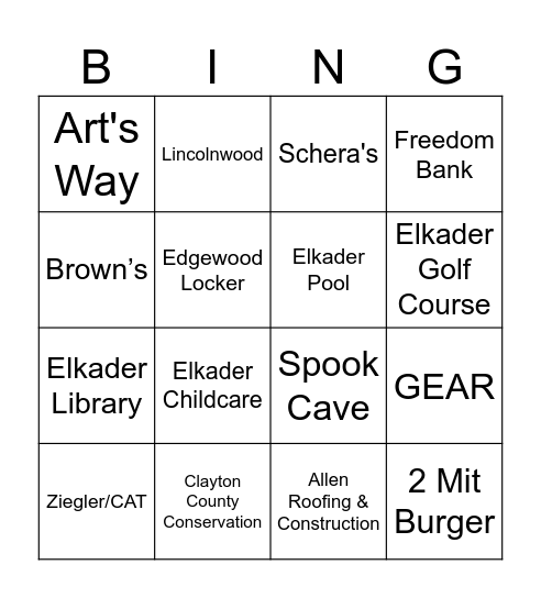 Find the Business Bingo Card