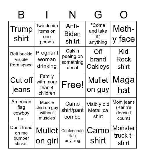 Furious Bingquility Bingo Card