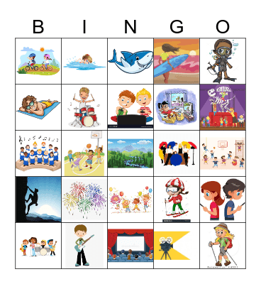 Las actividades Bingo Card