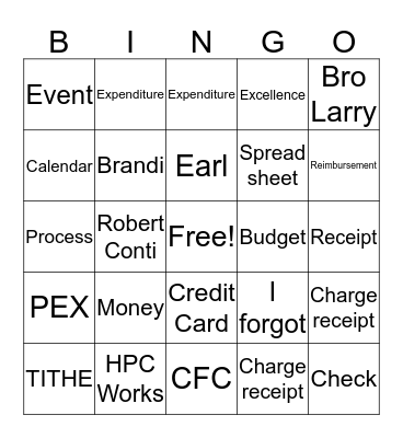 Staff Development Bingo Card
